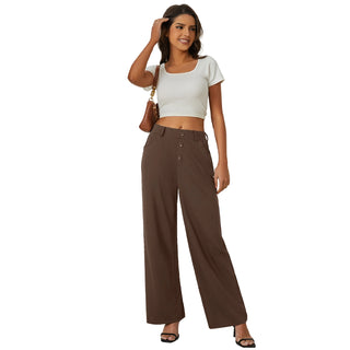 Fireswan Button-Front Wide Leg Pants