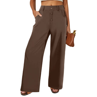 Fireswan Button-Front Wide Leg Pants