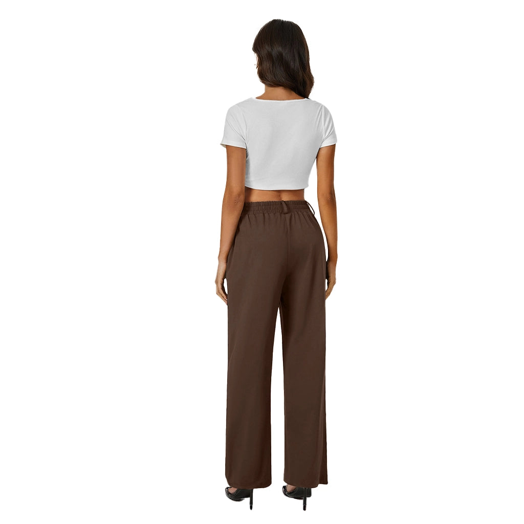 Fireswan Button-Front Wide Leg Pants