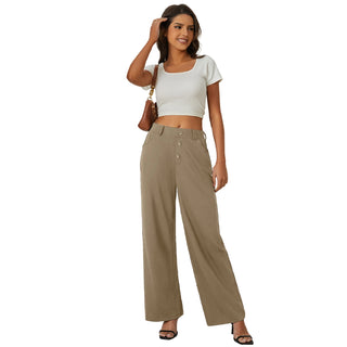 Fireswan Button-Front Wide Leg Pants