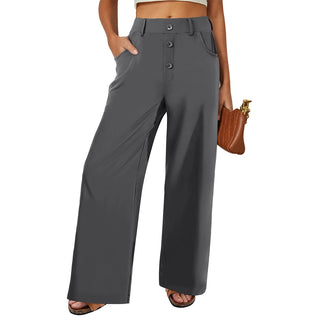 Fireswan Button-Front Wide Leg Pants