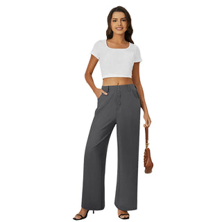 Fireswan Button-Front Wide Leg Pants