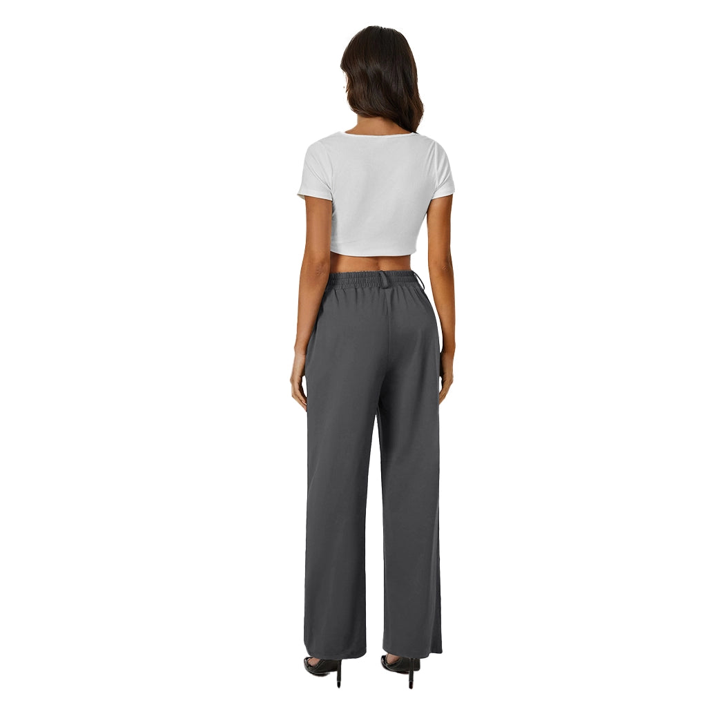 Fireswan Button-Front Wide Leg Pants