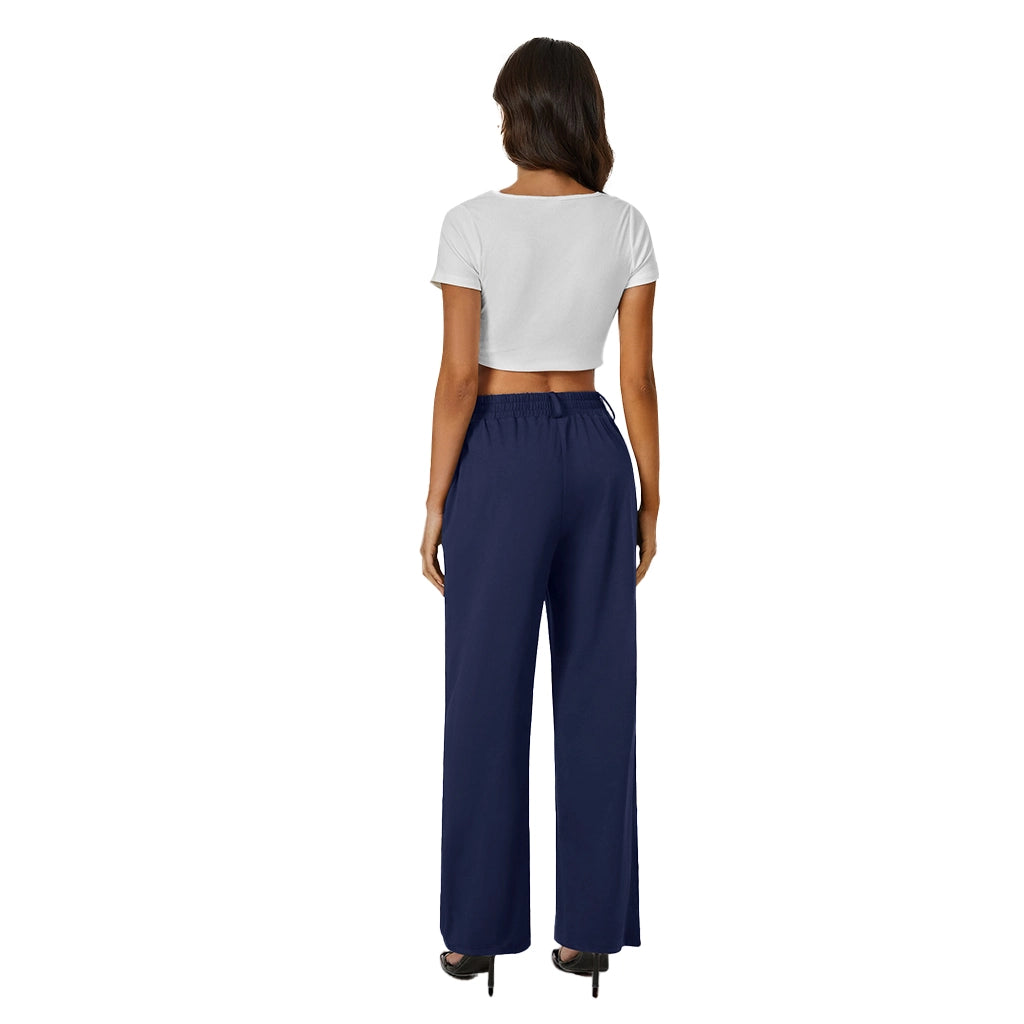 Fireswan Button-Front Wide Leg Pants
