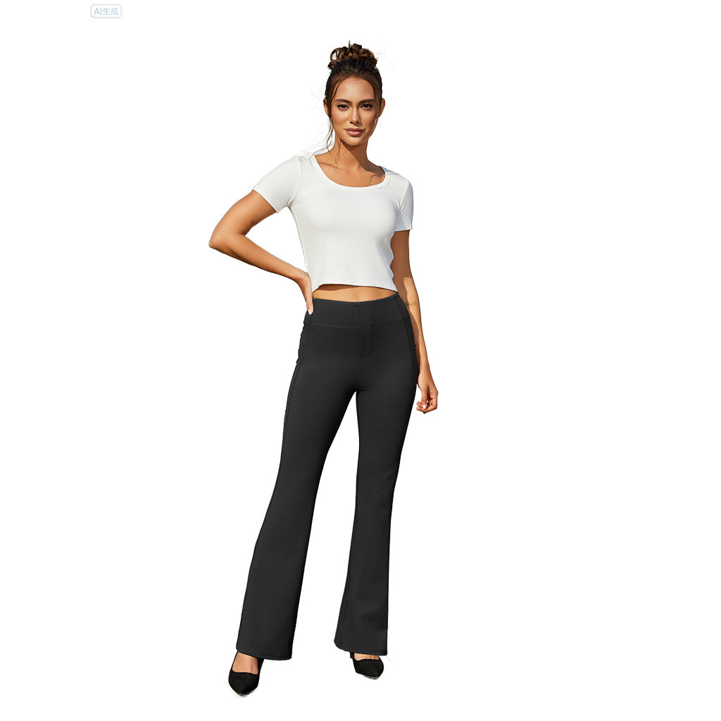 Yoga-Stretchy High-Waist Professional Slacks