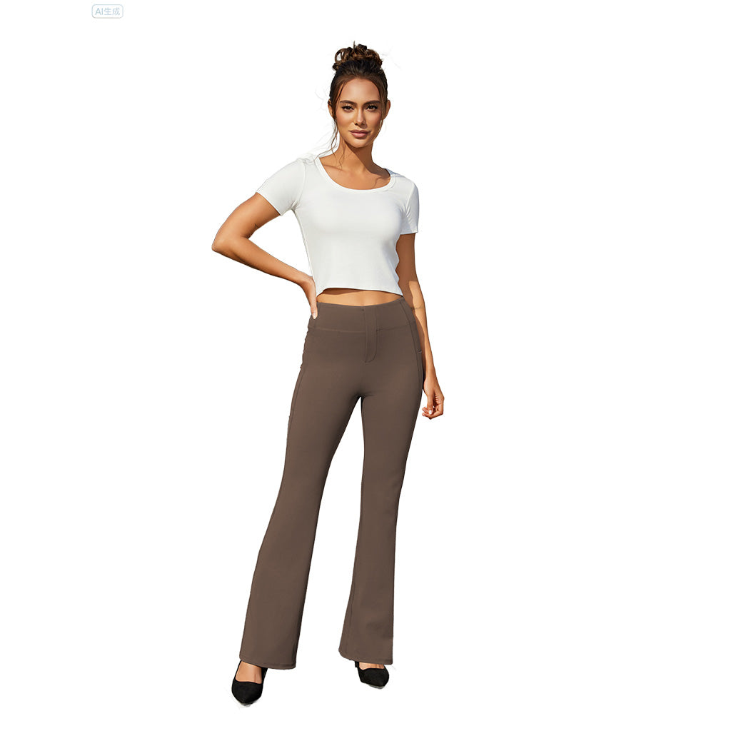 Yoga-Stretchy High-Waist Professional Slacks