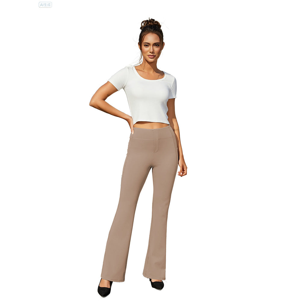 Yoga-Stretchy High-Waist Professional Slacks
