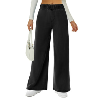 Relaxed Fit Elastic Waist Jeans