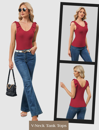 Bow-Tie Shoulder Tank Top