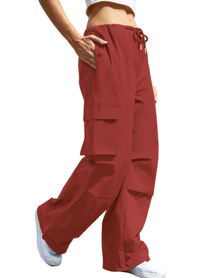 Street Line Parachute Cargo Pants