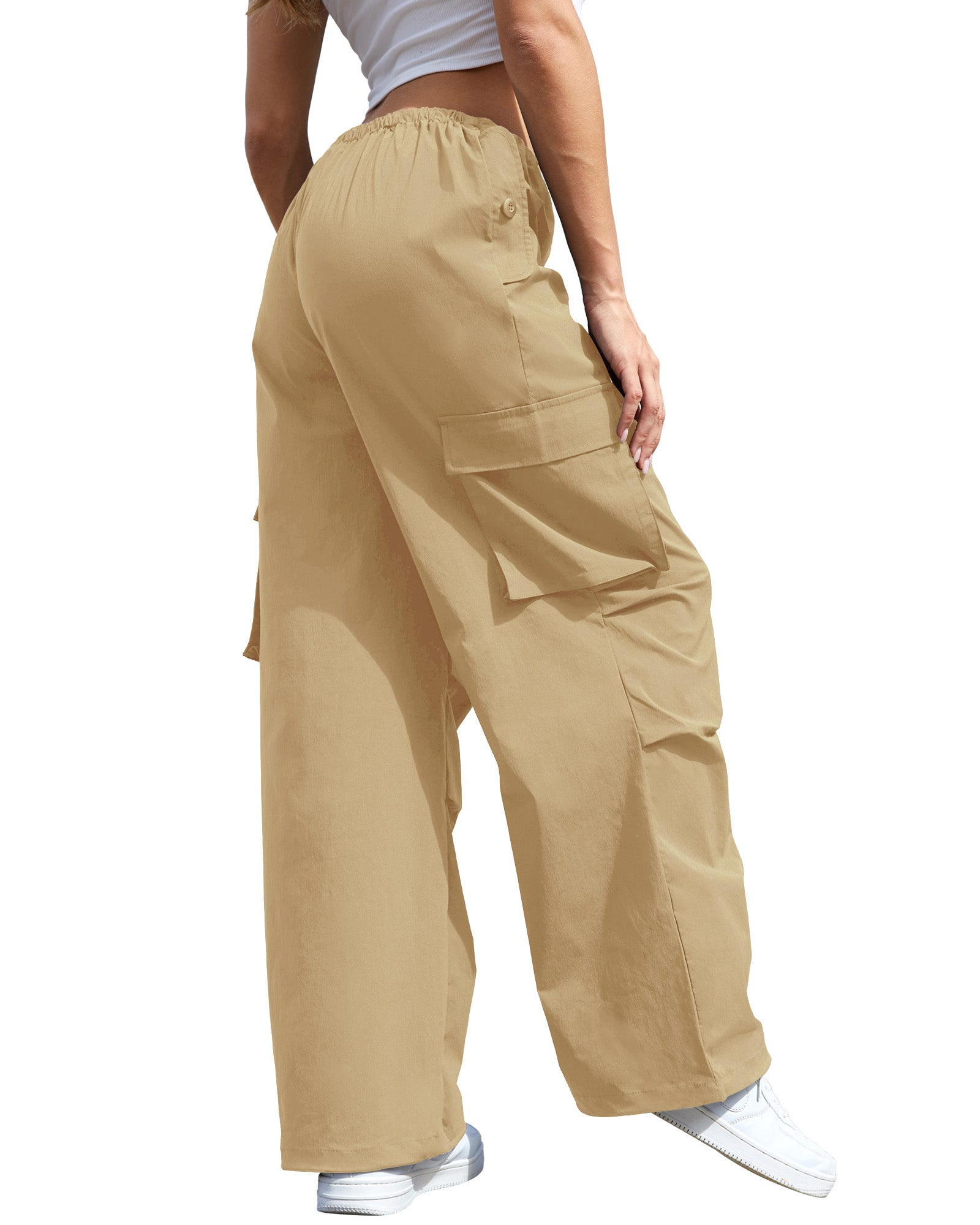 Street Line Parachute Cargo Pants