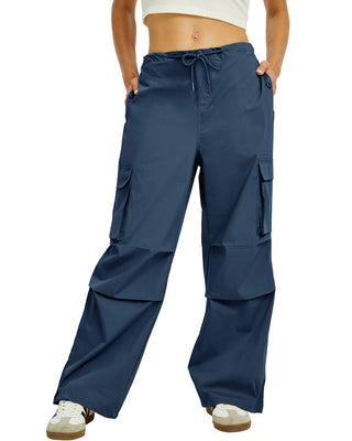 Street Line Parachute Cargo Pants