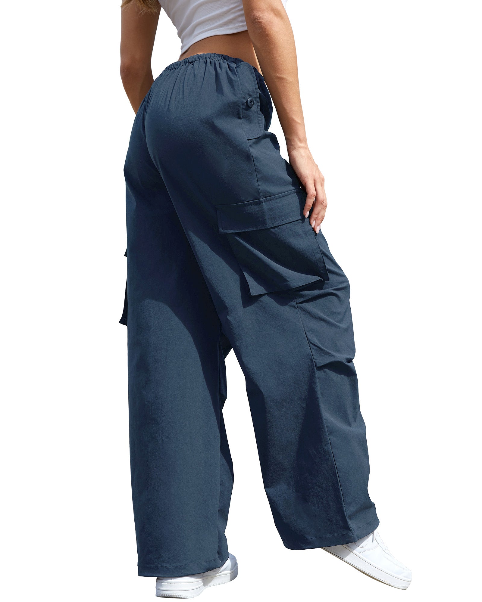 Street Line Parachute Cargo Pants