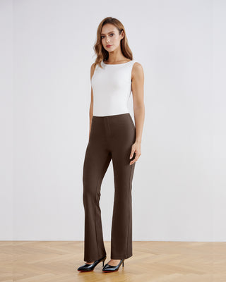 SwanSoft™ Faux-Fly Bootcut Work Trouser