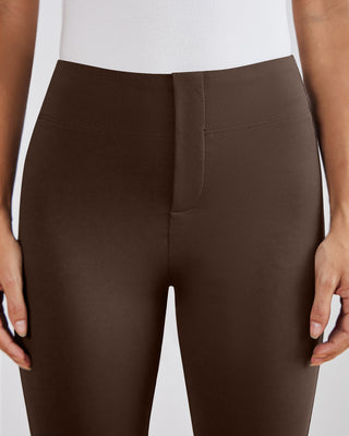 SwanSoft™ Faux-Fly Bootcut Work Trouser