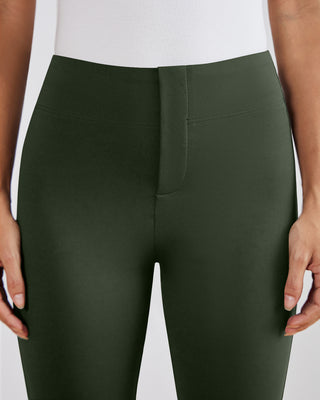 SwanSoft™ Faux-Fly Bootcut Work Trouser