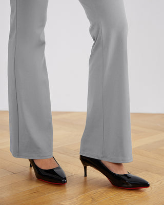 SwanSoft™ Faux-Fly Bootcut Work Trouser