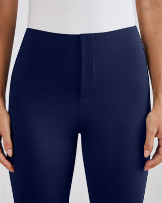 SwanSoft™ Faux-Fly Bootcut Work Trouser