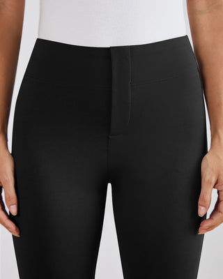 SwanSoft™ Faux-Fly Bootcut Work Trouser