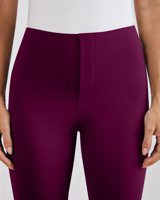 SwanSoft™ Faux-Fly Bootcut Work Trouser